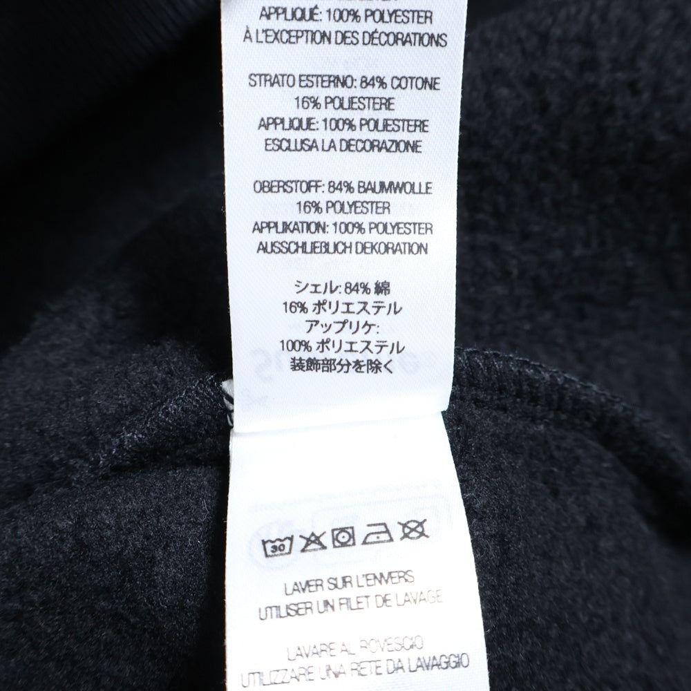SUPREME(シュプリーム) 24AW Satin Applique Hooded Sweatshirt サテンアップリケ スウェットフードパーカー ブラック
