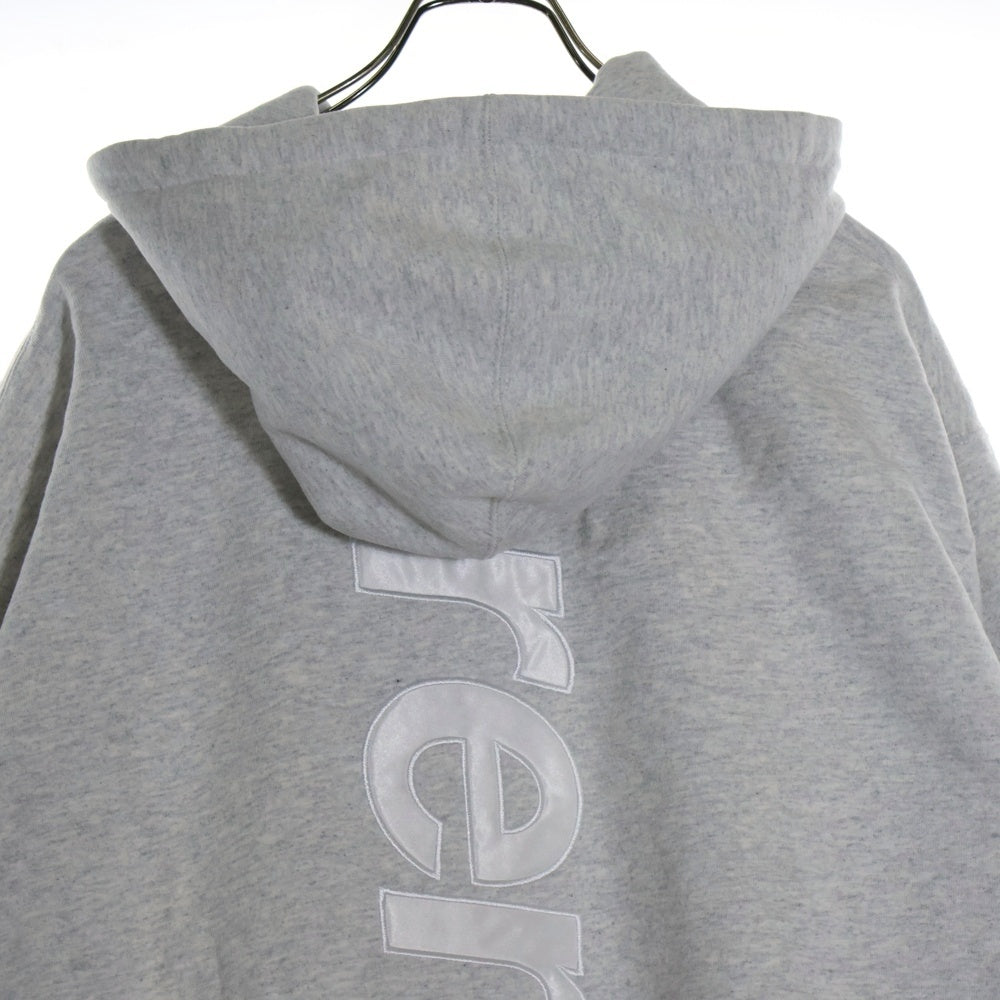 SUPREME(シュプリーム) 24AW Satin Applique Hooded Sweatshirt サテンアップリケ スウェットフードパーカー グレー