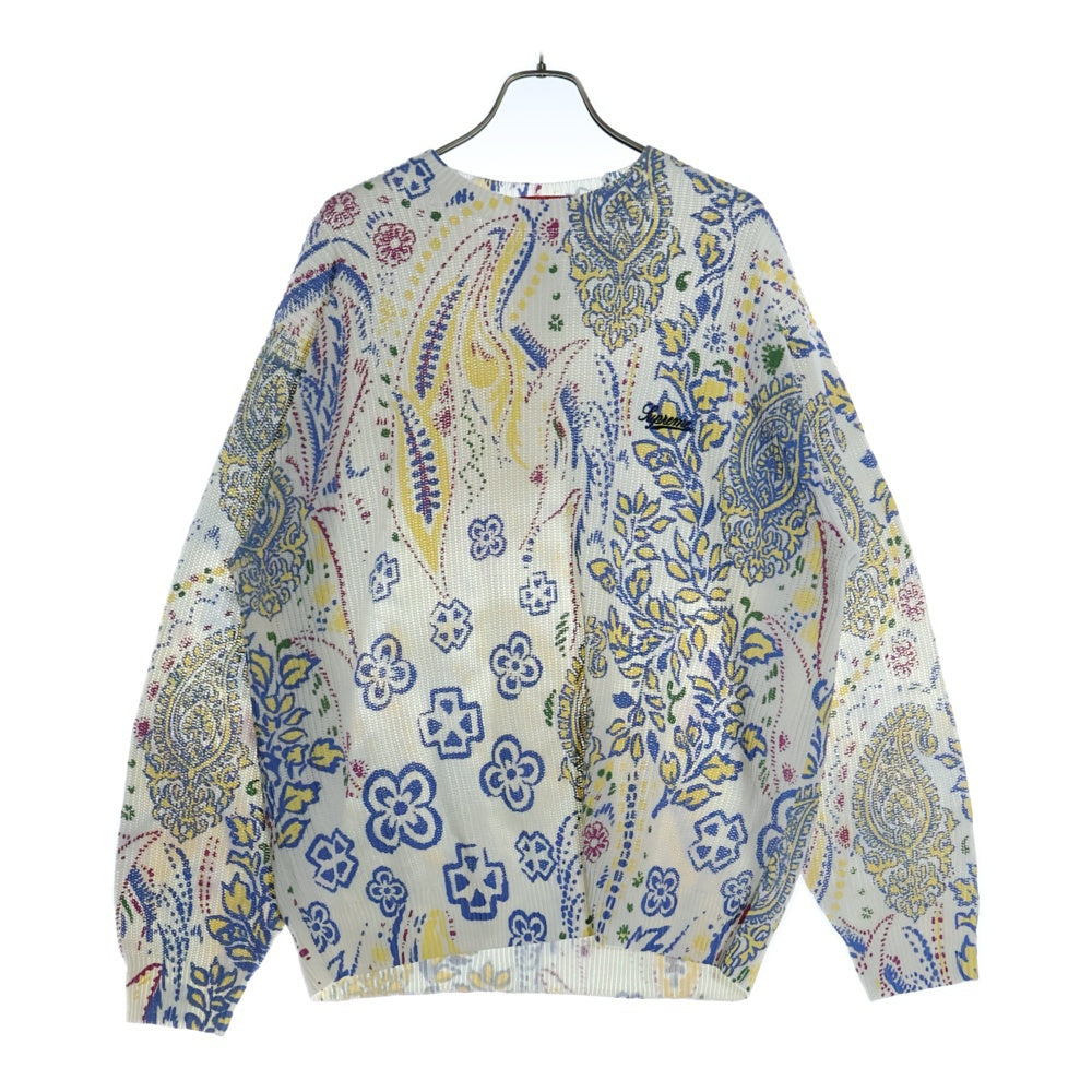 SUPREME(シュプリーム) 24SS Printed Paisley Sweater プリント ペイズリー ニットセーター マルチ