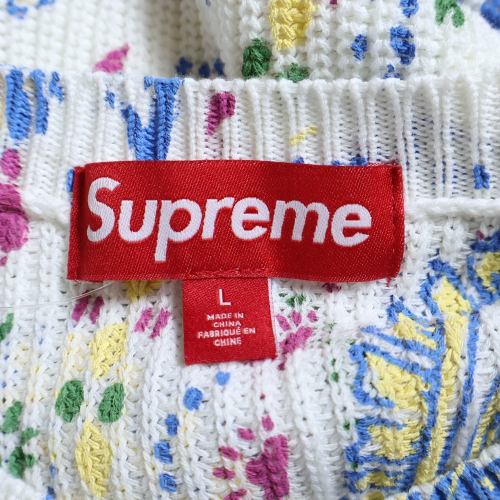 SUPREME(シュプリーム) 24SS Printed Paisley Sweater プリント ペイズリー ニットセーター マルチ
