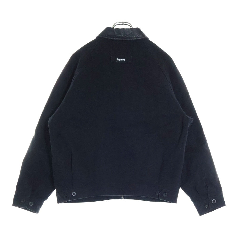 SUPREME(シュプリーム) 20AW Leather Collar Work Jacket レザーカラー ワークジャケット ブラック