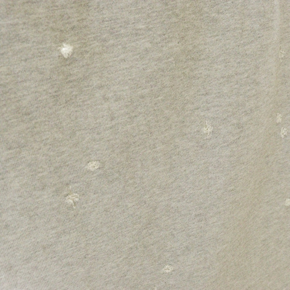 MASU(エムエーエスユー) 23AW BAGGY SWEAT PANTS ダメージ加工 バギー ワイド スウェットパンツ グレー MFFW-PT0923