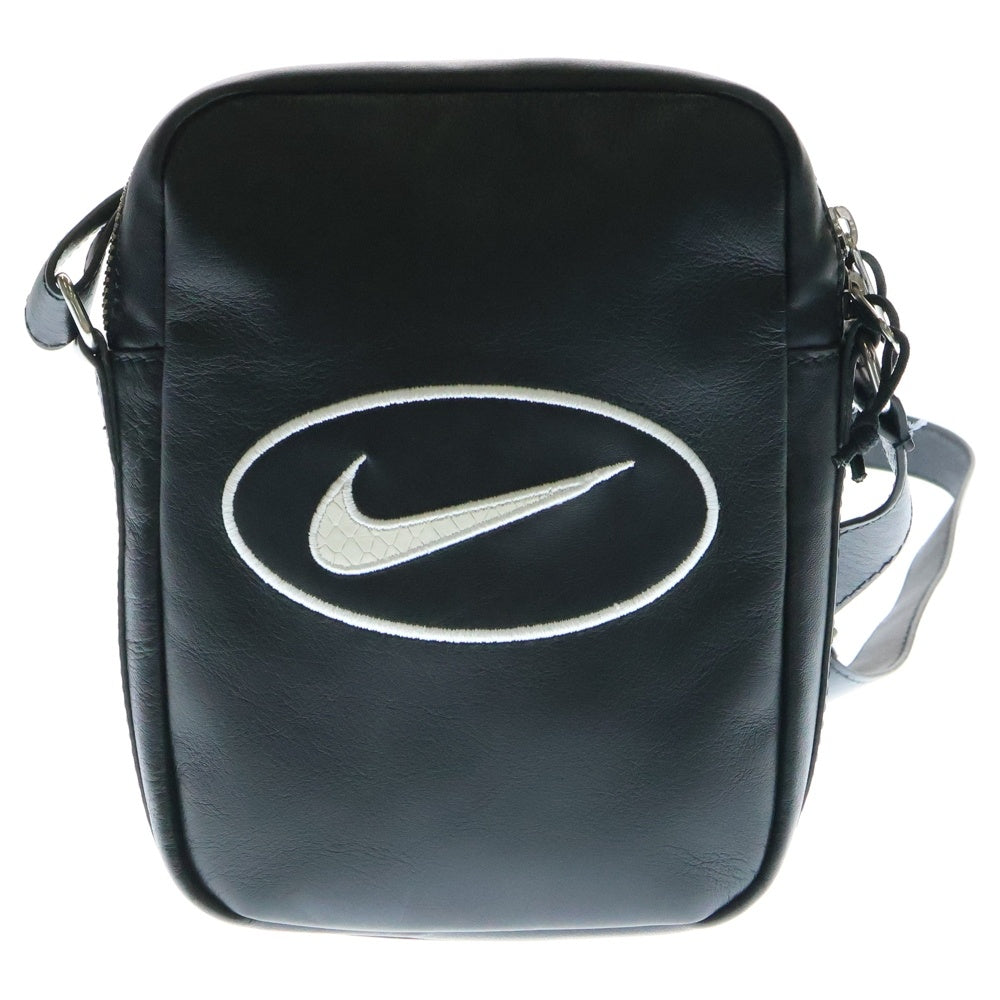 SUPREME(シュプリーム) 25SS ×NIKE Leather Shoulder Bag ナイキ レザーショルダーバッグ ブラック