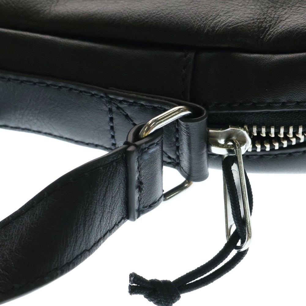 SUPREME(シュプリーム) 25SS ×NIKE Leather Shoulder Bag ナイキ レザーショルダーバッグ ブラック