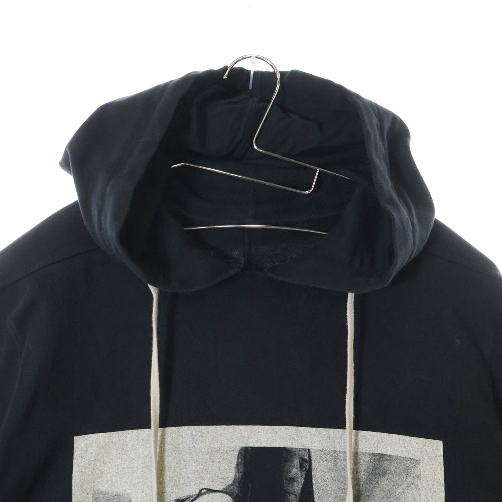DRKSHDW(ダークシャドウ) 19AW フロントプリント 半袖 プルオーバースウェット パーカー ブラック DS19F6235-RIGEP8