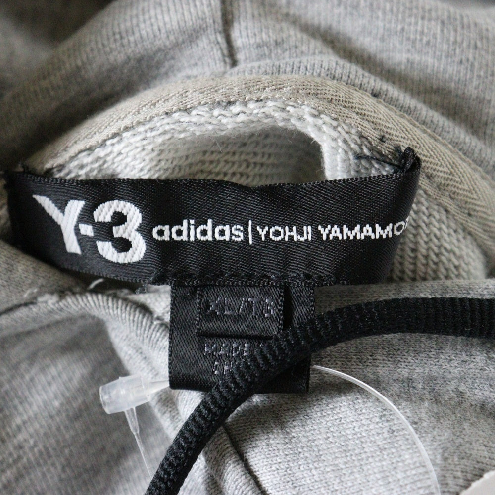 Y-3(ワイスリー) フロントプリント プルオーバースウェットパーカー グレー CY6897 1AX001