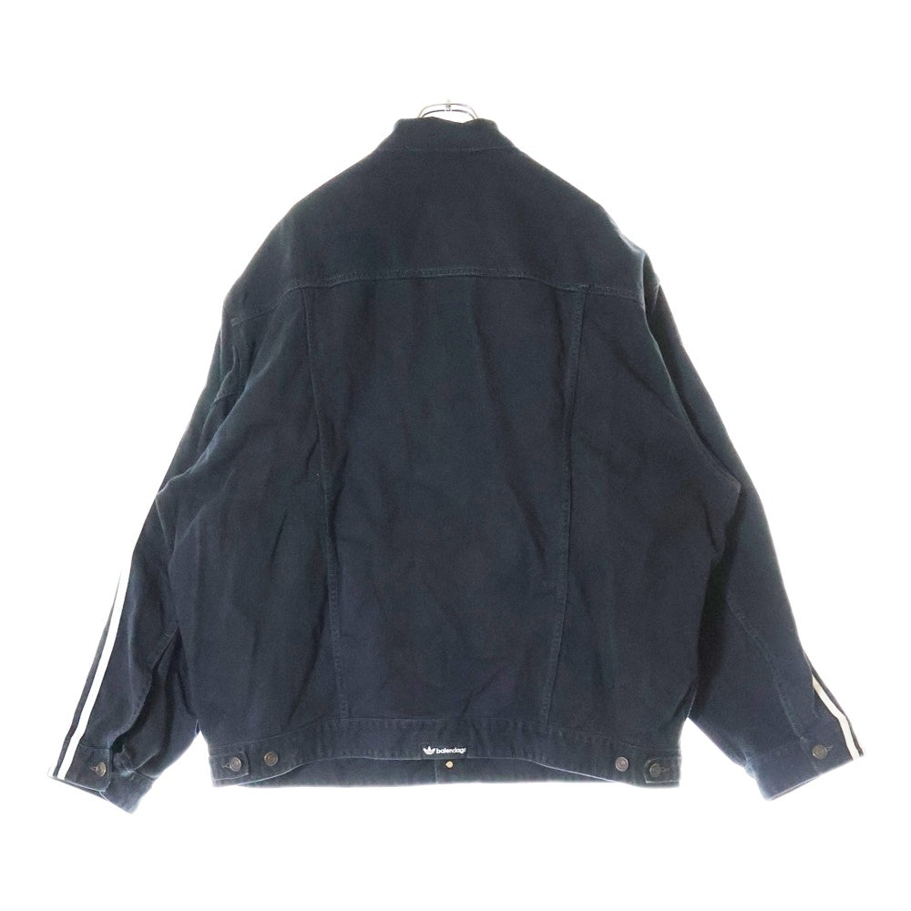 BALENCIAGA(バレンシアガ) 23SS ×adidas クラッシュ加工 サイドライン デニムジャケット 724775 TNW54