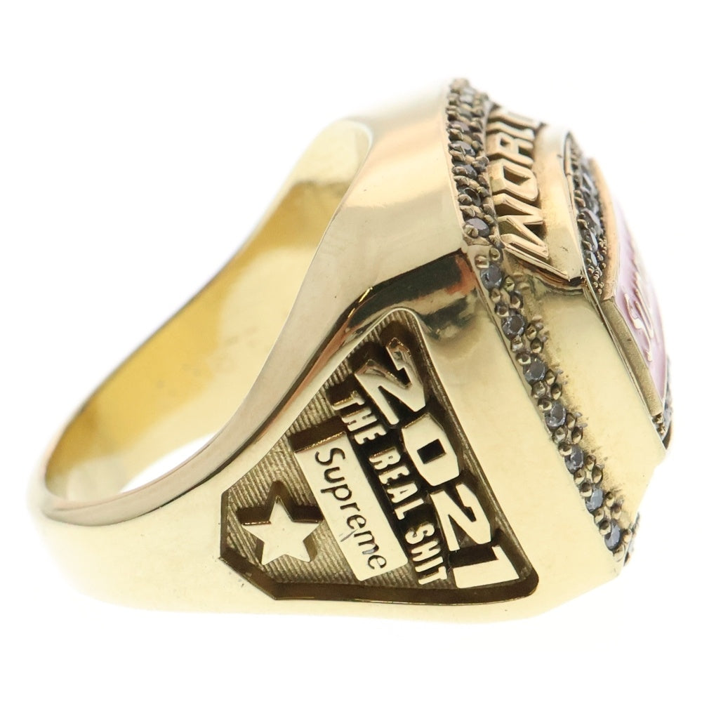 SUPREME(シュプリーム) 21SS × Jostens Champion Ring ジャスティンズ ワールドフェイマスチャンピオンリング 指輪 ゴールド