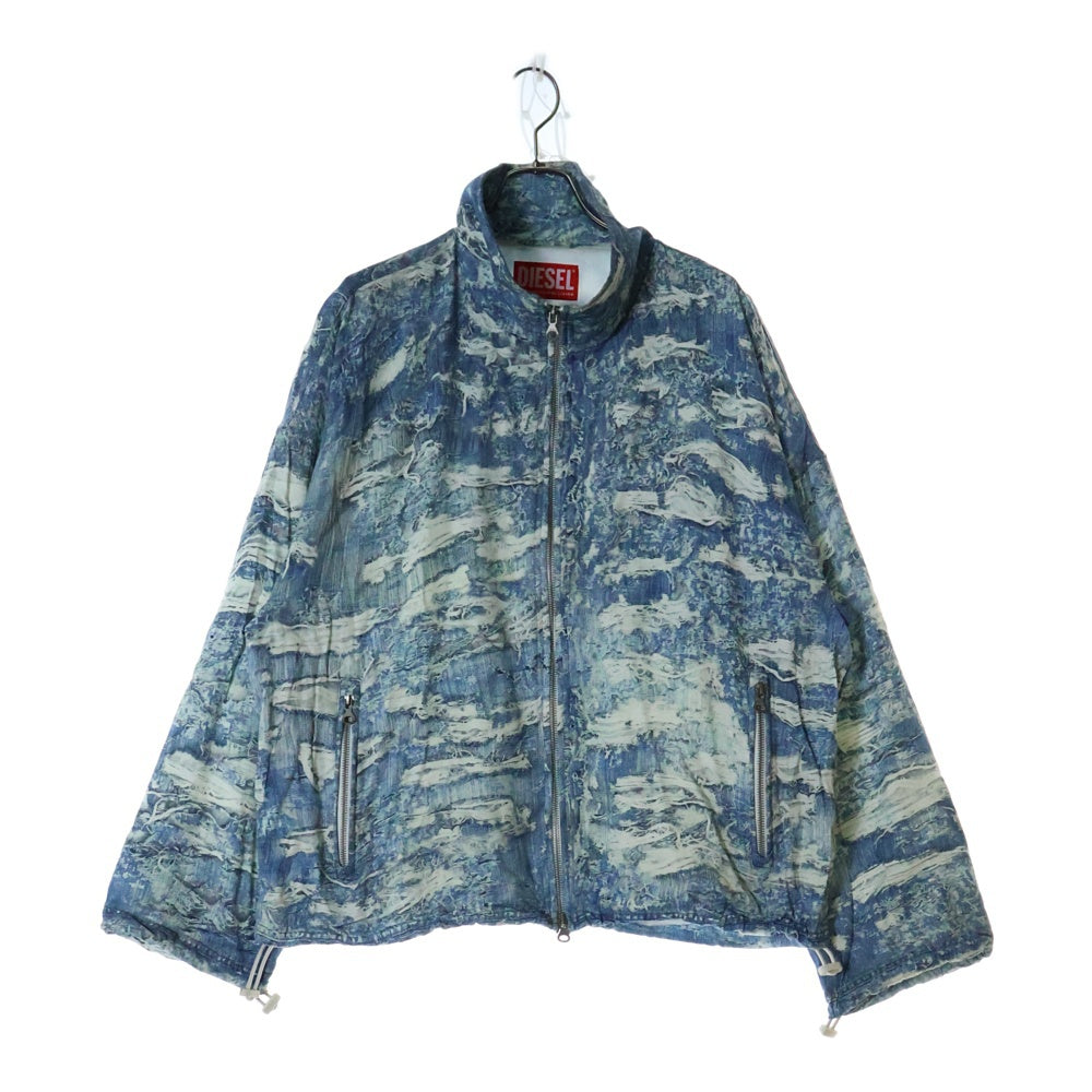 DIESEL(ディーゼル) J-ALSTON オールストン デニムトロンプルイユ ジップアップジャケット インディゴ A12849
