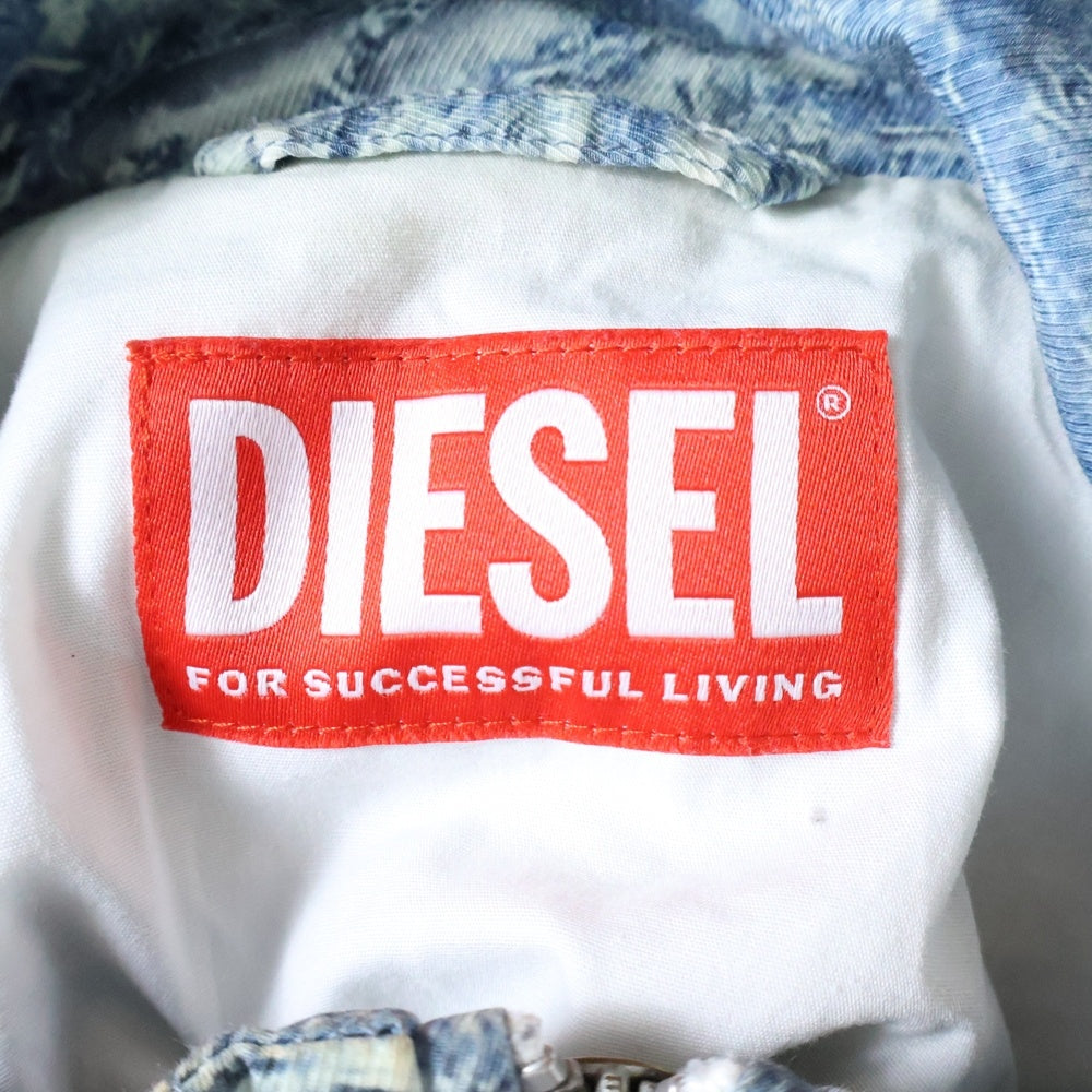 DIESEL(ディーゼル) J-ALSTON オールストン デニムトロンプルイユ ジップアップジャケット インディゴ A12849