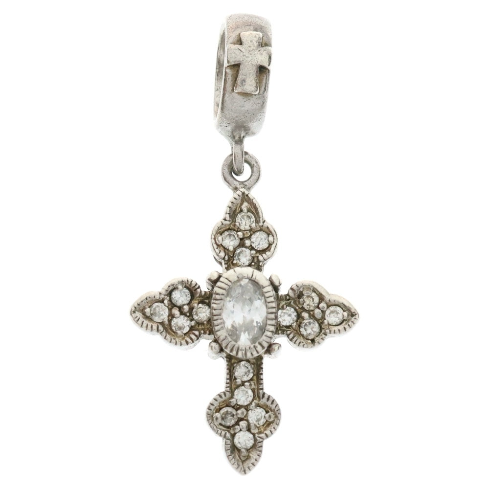 Loree Rodkin(ローリーロドキン) ジルコニア クロスモチーフ ペンダントトップ シルバー