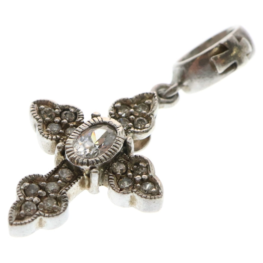 Loree Rodkin(ローリーロドキン) ジルコニア クロスモチーフ ペンダントトップ シルバー