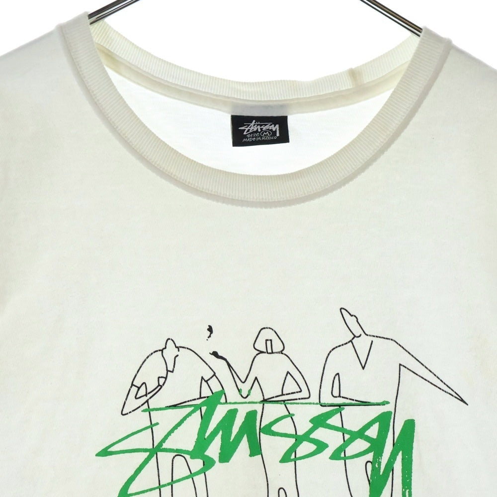 STUSSY(ステューシー) 3PEOPLE フロントプリント 半袖Tシャツ カットソー ホワイト