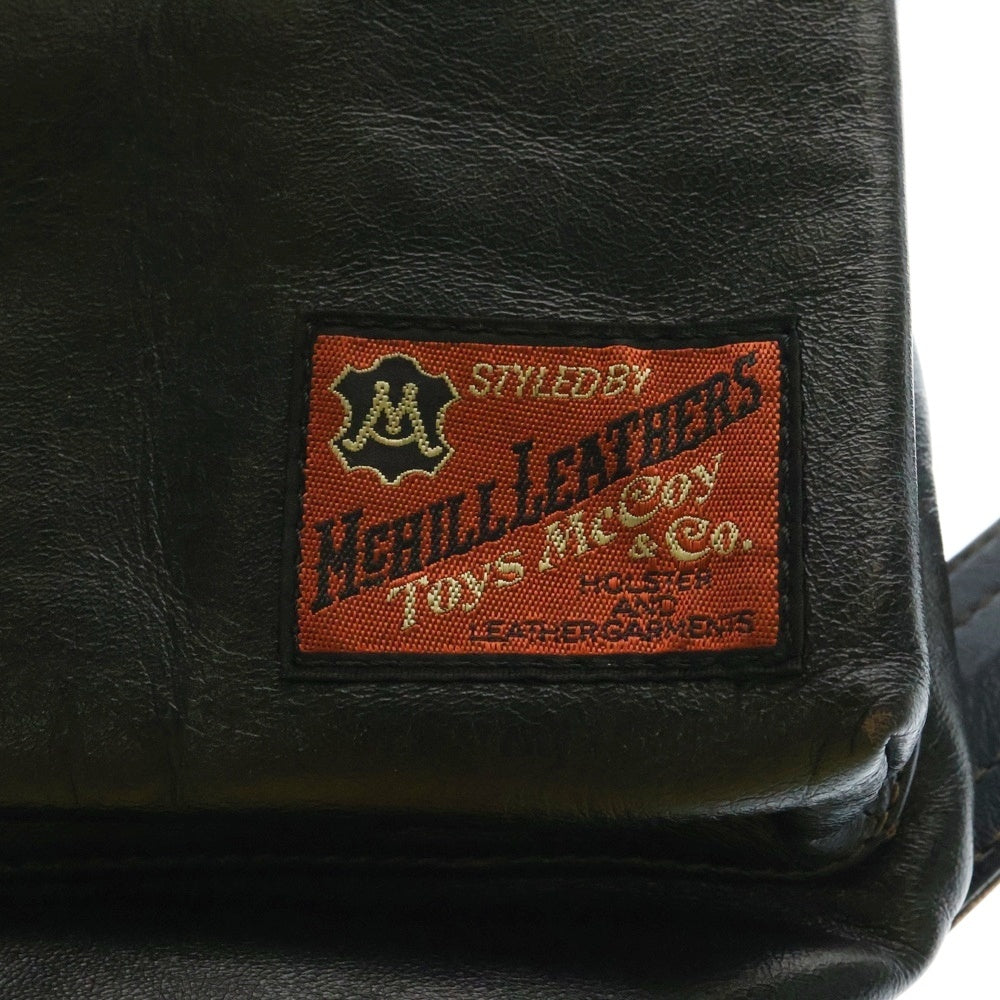 TOYS McCOY(トイズマッコイ) LEATHER HELMET BAG ホースハイド レザー ヘルメットバッグ ショルダーバッグ ブラック TMA2418