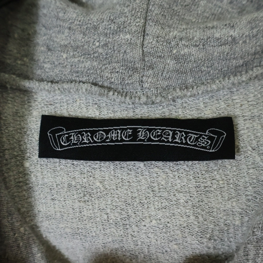 CHROME HEARTS(クロムハーツ) オールド ハーフジップ クロスパッチ パーカー グレー