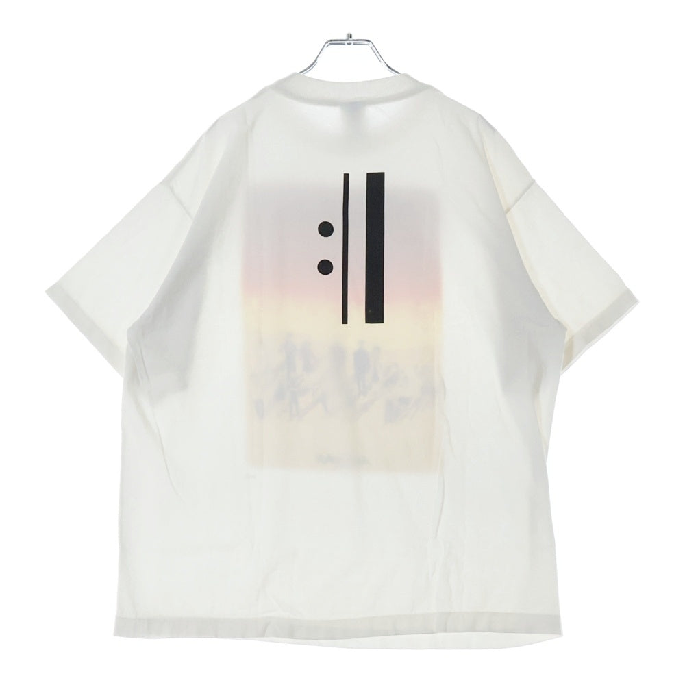 SAINT MICHAEL(セントマイケル) 25SS×GEEKS RULE× EVANGELION ギークスルール エヴァンゲリオン ムービー プリント 半袖 Tシャツ ホワイト SM HR8-0000-C13