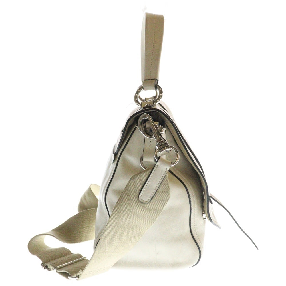 miumiu(ミュウミュウ) Grace Lux Small Leather Shoulder Bag 2way レザー ハンドバッグ ショルダーバッグ アイボリー