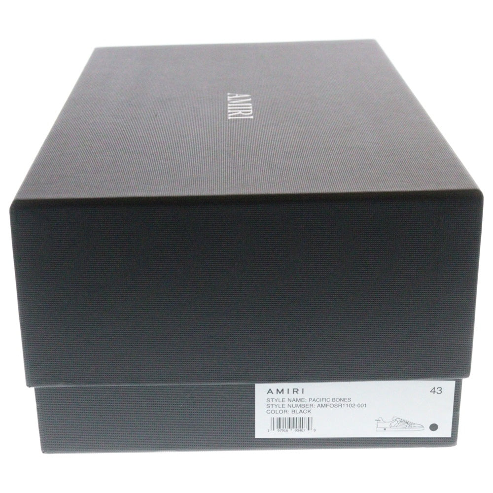 AMIRI(アミリ) Pacific Bones スエード パシフィックボーン ローカットスニーカー ブラック US10/28.0cm