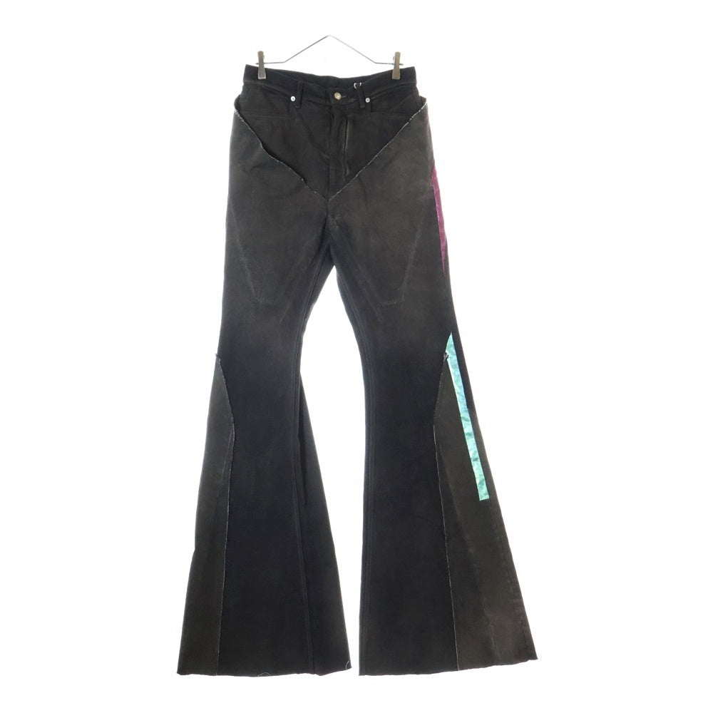 Rick Owens(リックオウエンス) 23SS SLIVERED BOOTCUT ブーツカットデニムパンツ ブラック RR01C4301