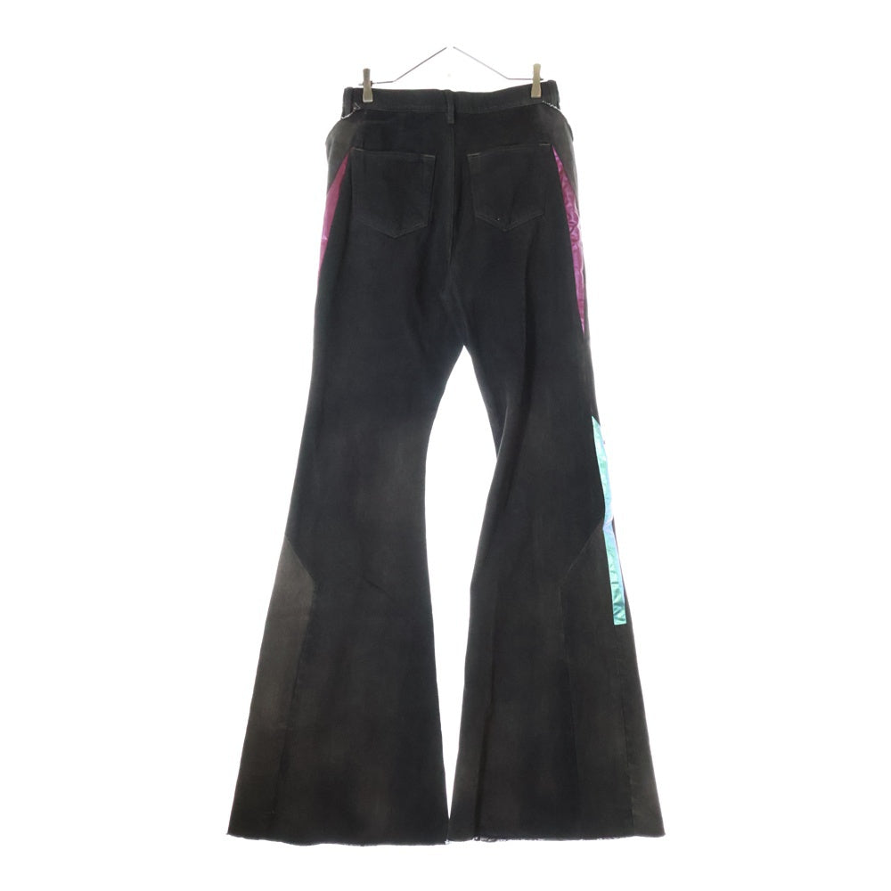 Rick Owens(リックオウエンス) 23SS SLIVERED BOOTCUT ブーツカットデニムパンツ ブラック RR01C4301