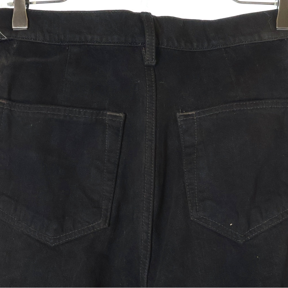 Rick Owens(リックオウエンス) 23SS SLIVERED BOOTCUT ブーツカットデニムパンツ ブラック RR01C4301