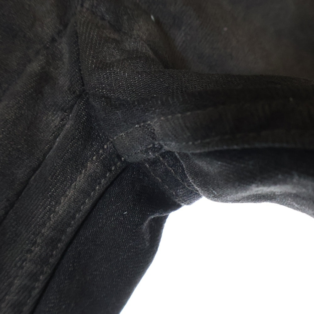 Rick Owens(リックオウエンス) 23SS SLIVERED BOOTCUT ブーツカットデニムパンツ ブラック RR01C4301