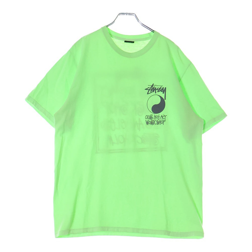 STUSSY(ステューシー) ×Our Legacy Frame Pigment Dyed Tee アワーレガシー フロントプリント 半袖Tシャツ カットソー グリーン