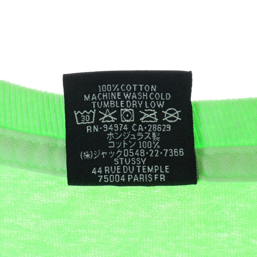 STUSSY(ステューシー) ×Our Legacy Frame Pigment Dyed Tee アワーレガシー フロントプリント 半袖Tシャツ カットソー グリーン