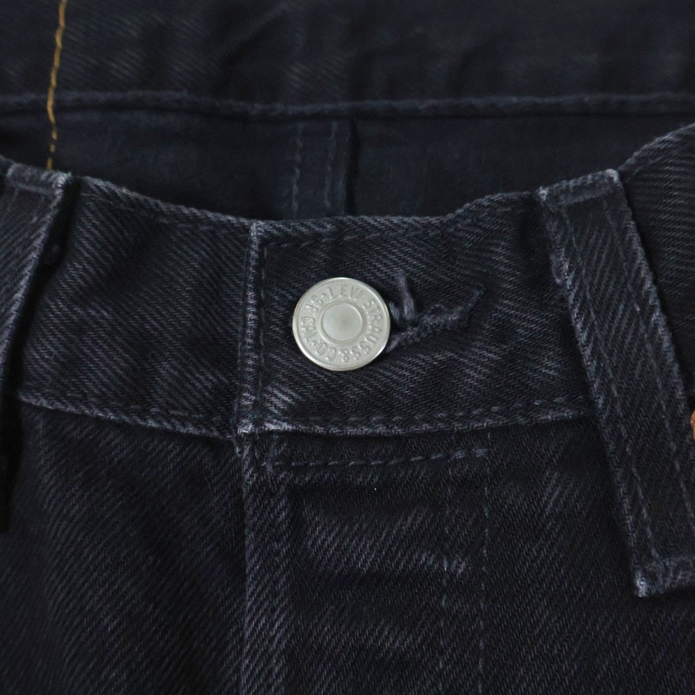 STUSSY(ステューシー) × Our Legacy × Denim Tears Pants 501JEAN アワーレガシー デニム ティアーズ 総柄デニムパンツ ブラック 40090455