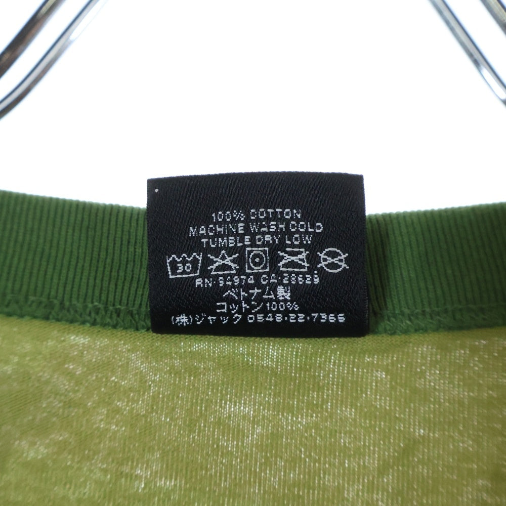 STUSSY(ステューシー) ×Our Legacy Work Shop Tee アワーレガシー フロントプリント 半袖Tシャツ カットソー カーキ