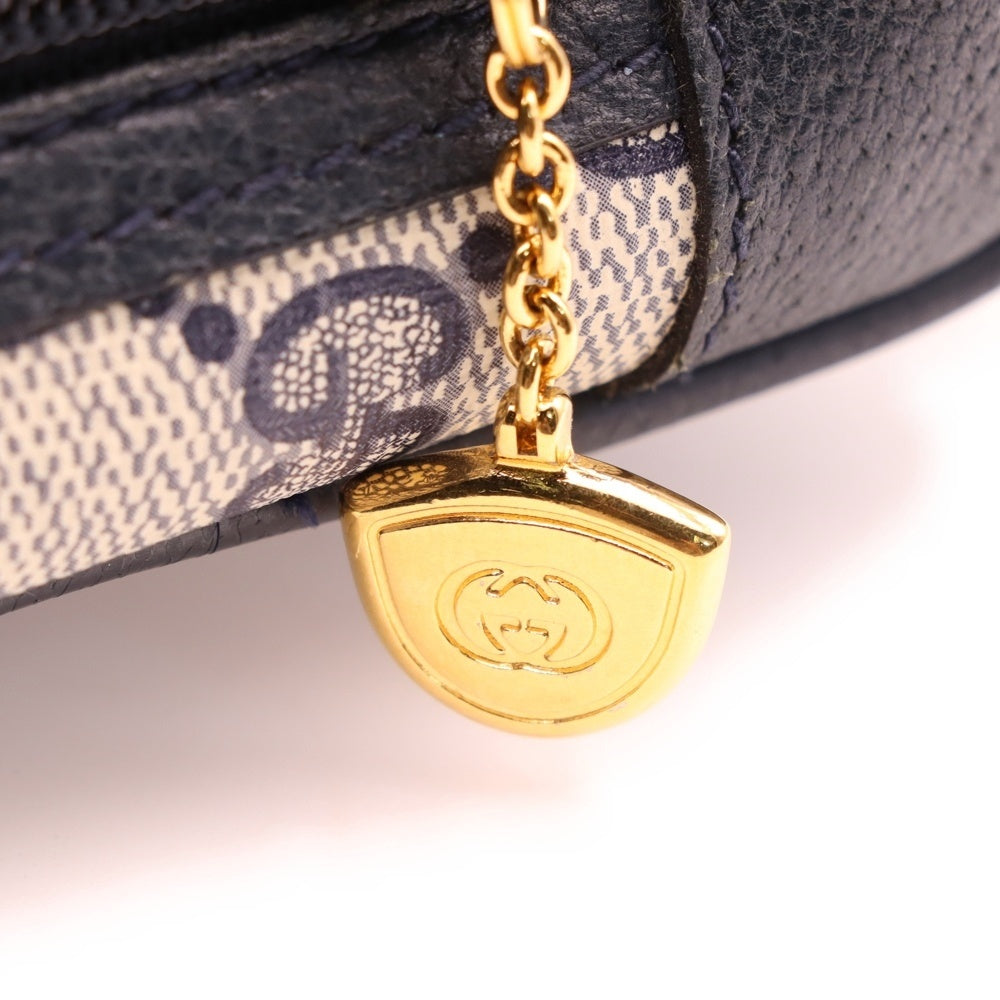 GUCCI(グッチ) GGキャンバス クラッチバッグ セカンドバッグ ベージュ/ネイビー 014.80.0094