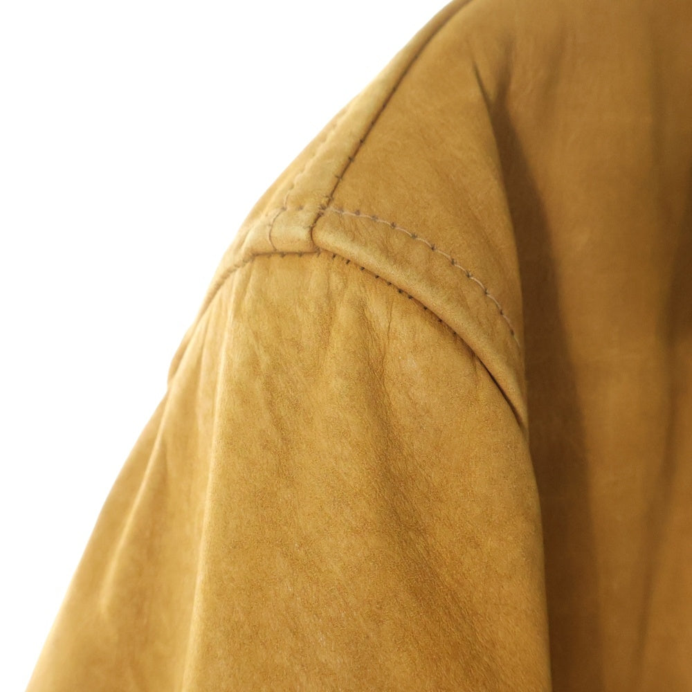 SCHOTT(ショット) ヌバックレザー ウールブランケット付き ジャケット コート ブラウン