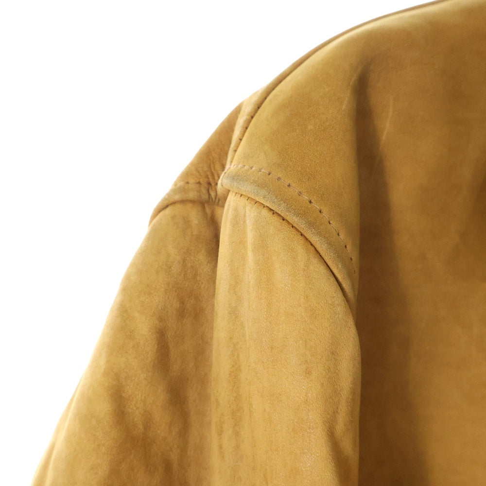 SCHOTT(ショット) ヌバックレザー ウールブランケット付き ジャケット コート ブラウン
