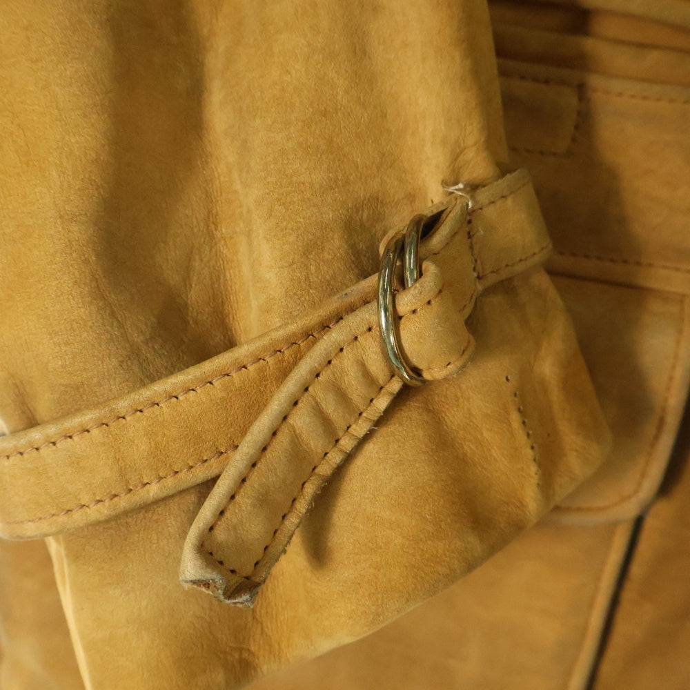 SCHOTT(ショット) ヌバックレザー ウールブランケット付き ジャケット コート ブラウン