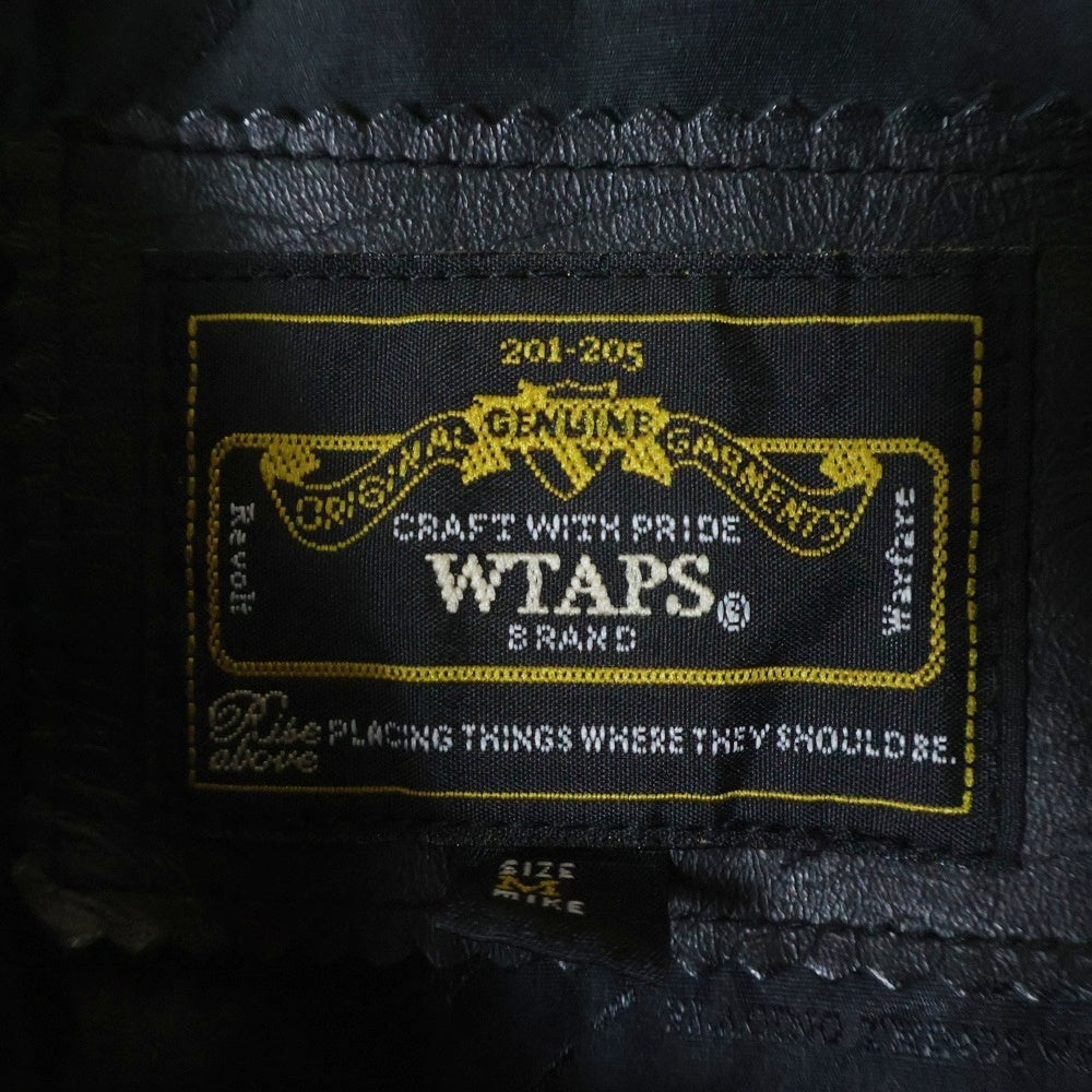 WTAPS(ダブルタップス) ROKUDENASHI JACKET スウェードレザー ジップアップジャケット グレー