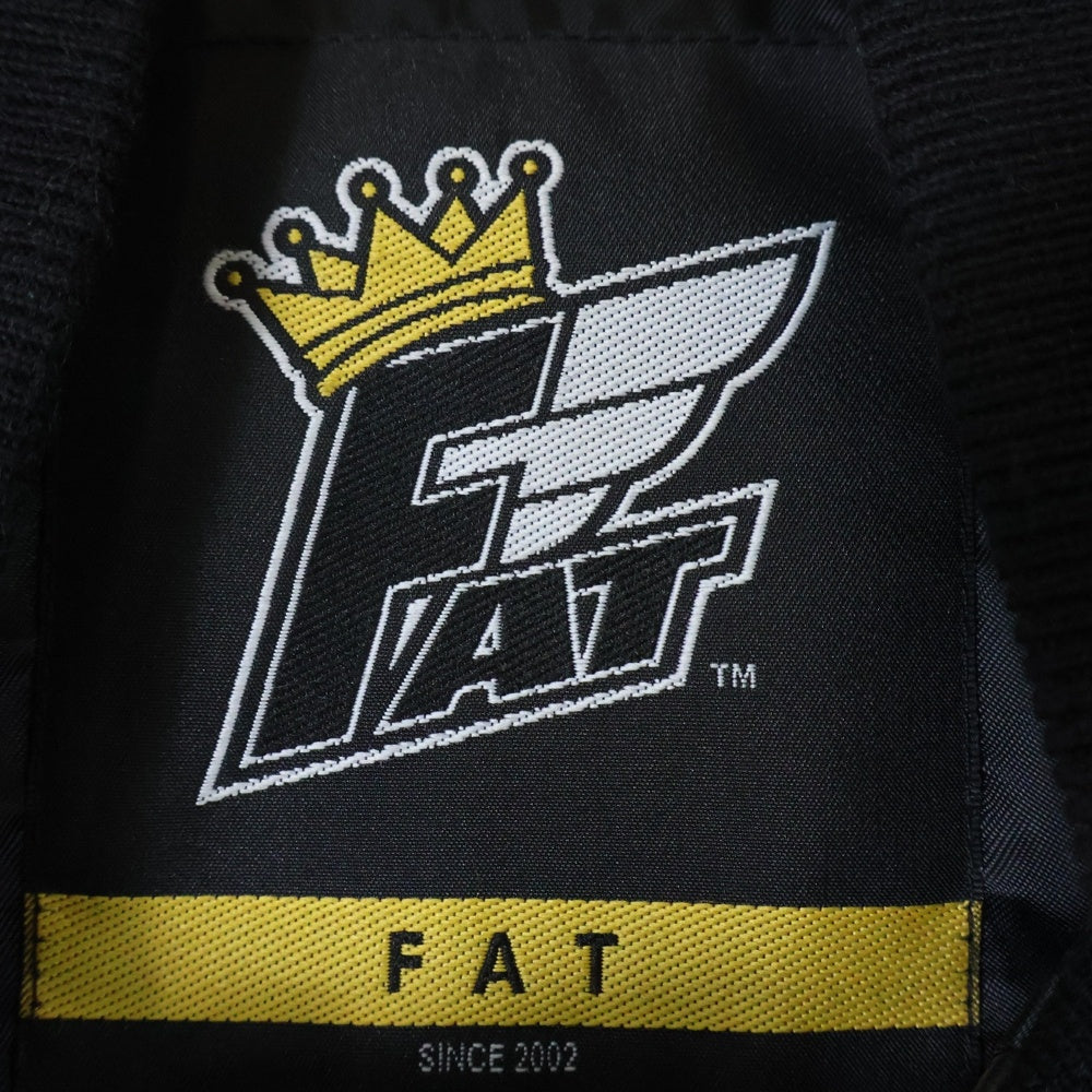 FAT(エフエーティー) シープスキン キルティング レザーダウンブルゾン ジャケット ブラック