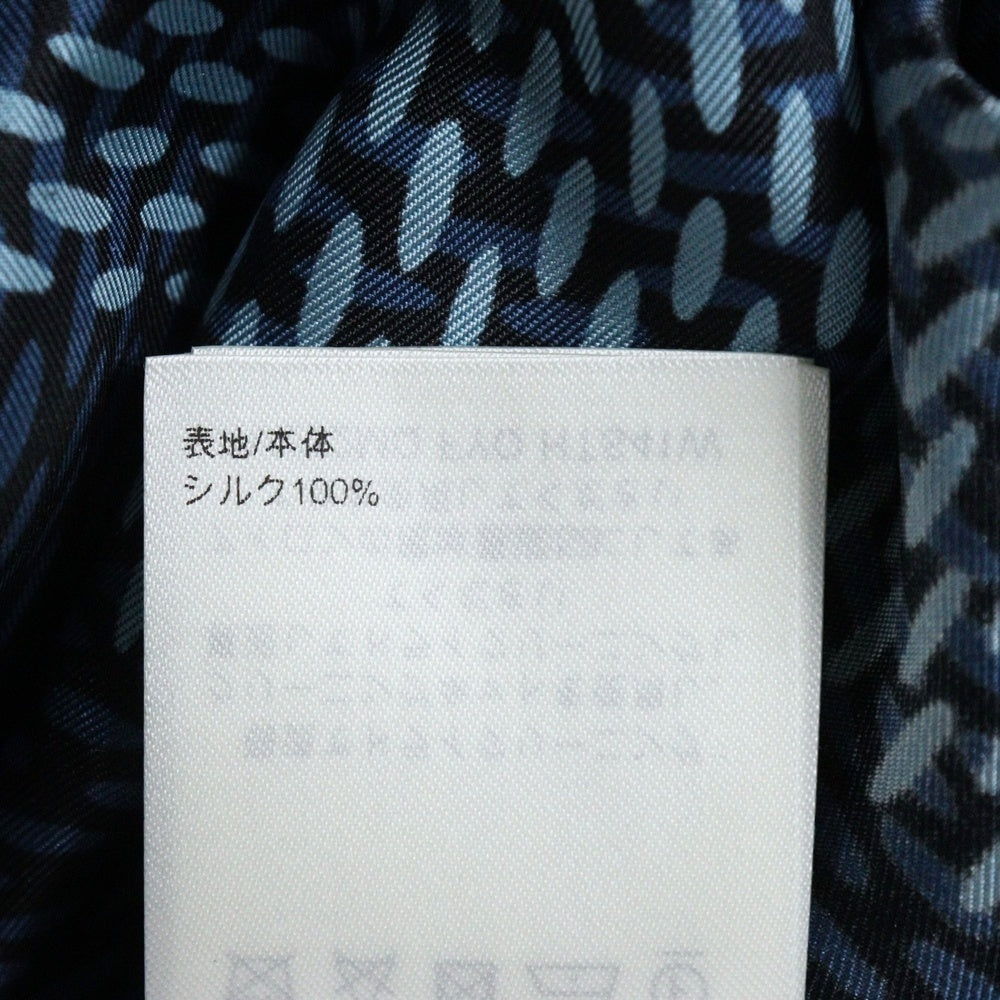 LOUIS VUITTON(ルイヴィトン) 25AW 総柄 ダミエ シルク半袖シャツ ブルー RM252MQ FYQ HTS41W