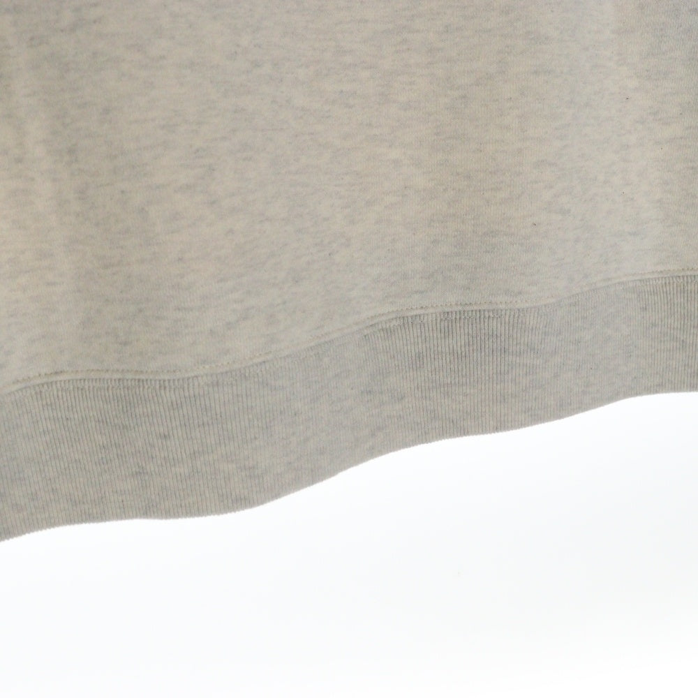 CELINE(セリーヌ) 25SS フロントロゴプリント ルーズフィット コットンフリース クルーネックスウェットトレーナー グレー/ブラック RY031649W.02BL