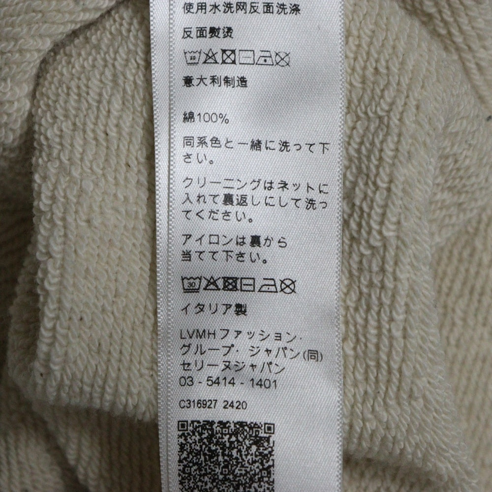 CELINE(セリーヌ) 25SS フロントロゴプリント ルーズフィット コットンフリース クルーネックスウェットトレーナー グレー/ブラック RY031649W.02BL