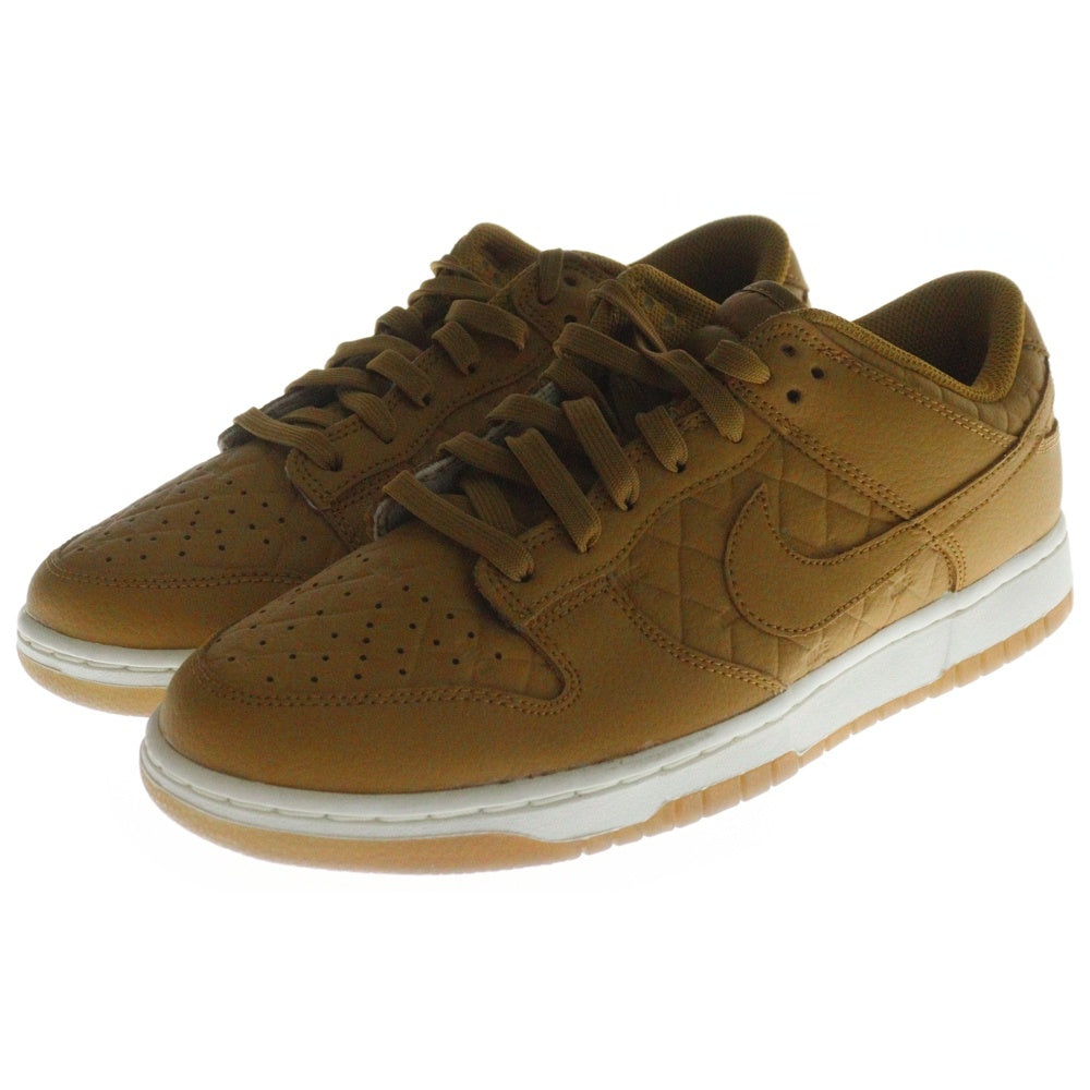 NIKE(ナイキ) WMNS DUNK LOW QUILTED ウィメンズ ダンク キルテッド ローカットスニーカー ブラウン US10.5/27.5cm DX3374-700