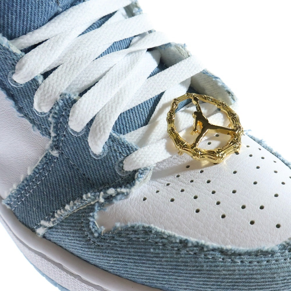 NIKE(ナイキ) WMNS AIR JORDAN 1 HIGH OG DENIM DM9036-104 ウィメンズ エアジョーダン1 OG デニム ハイカットスニーカー US7/24cm ホワイト/インディゴ レディース