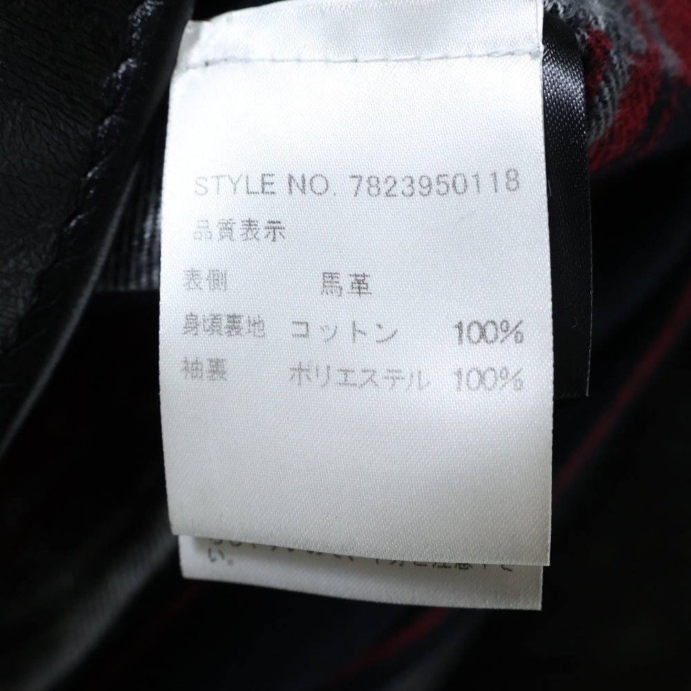 SCHOTT(ショット) P620H HORSEHIDE MECHANICS JKT ホースハイドレザー メカニックジャケット ブラック