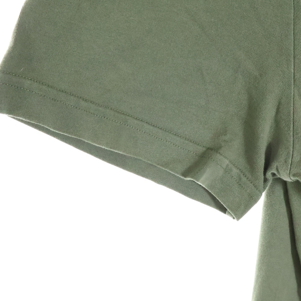 MONCLER GENIUS(モンクレール ジーニアス) 21SS フロントロゴ プリント半袖Tシャツ カーキG109H8C00002 809E3