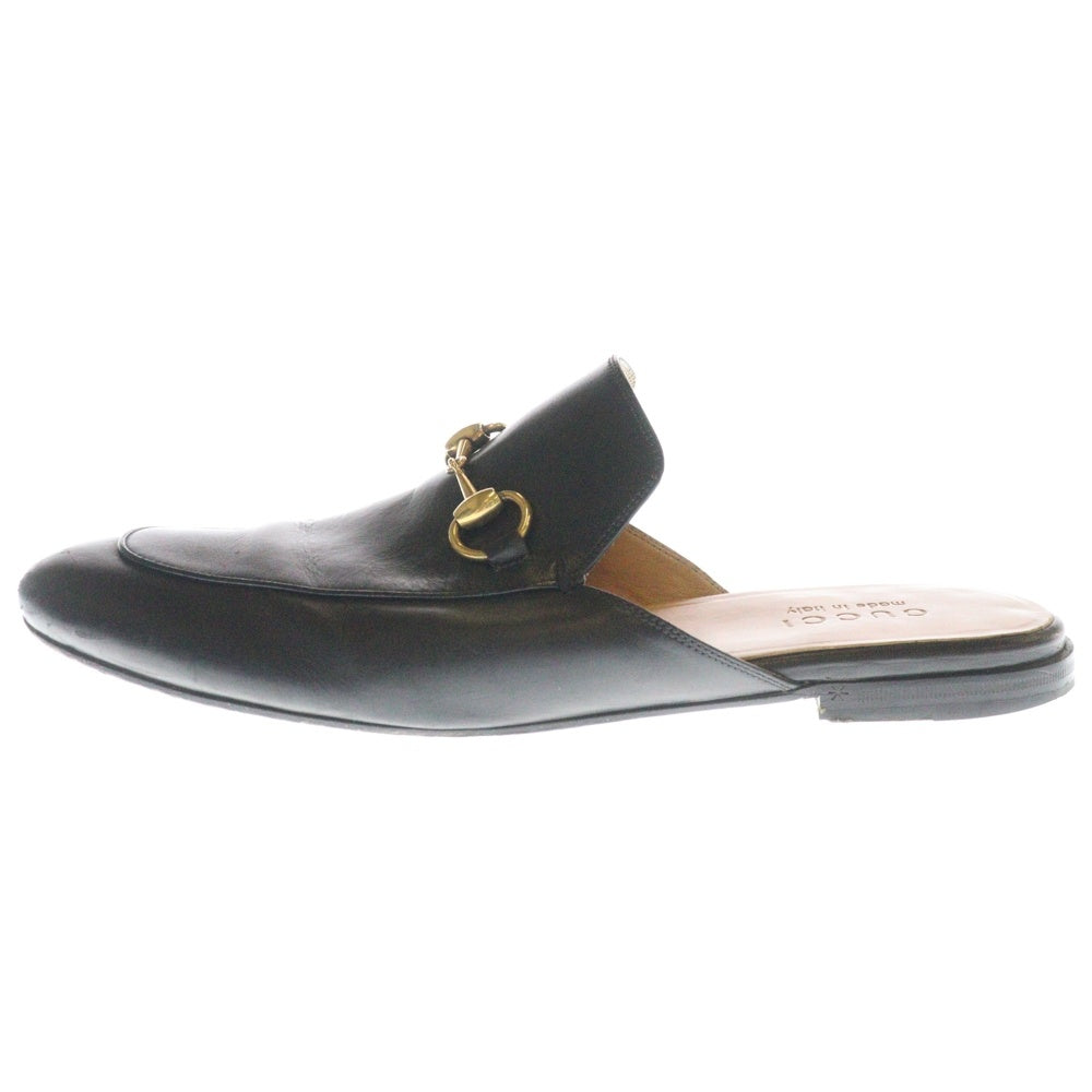 GUCCI(グッチ) プリンスタウン ホースビット レザーサンダル ブラック 426219