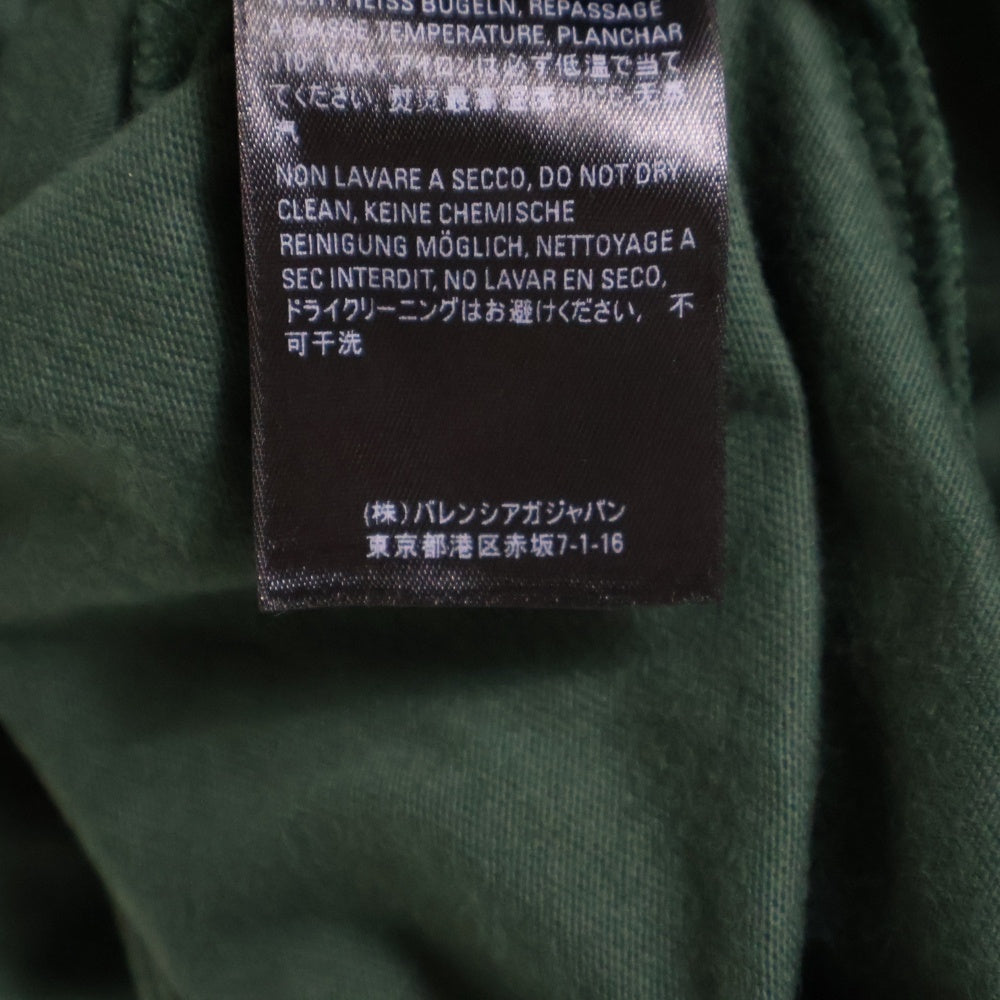 BALENCIAGA(バレンシアガ) 20SS UNISEX Print Tee フロントプリント レイヤード 半袖Tシャツ カットソー グリーン 657059 TKV97