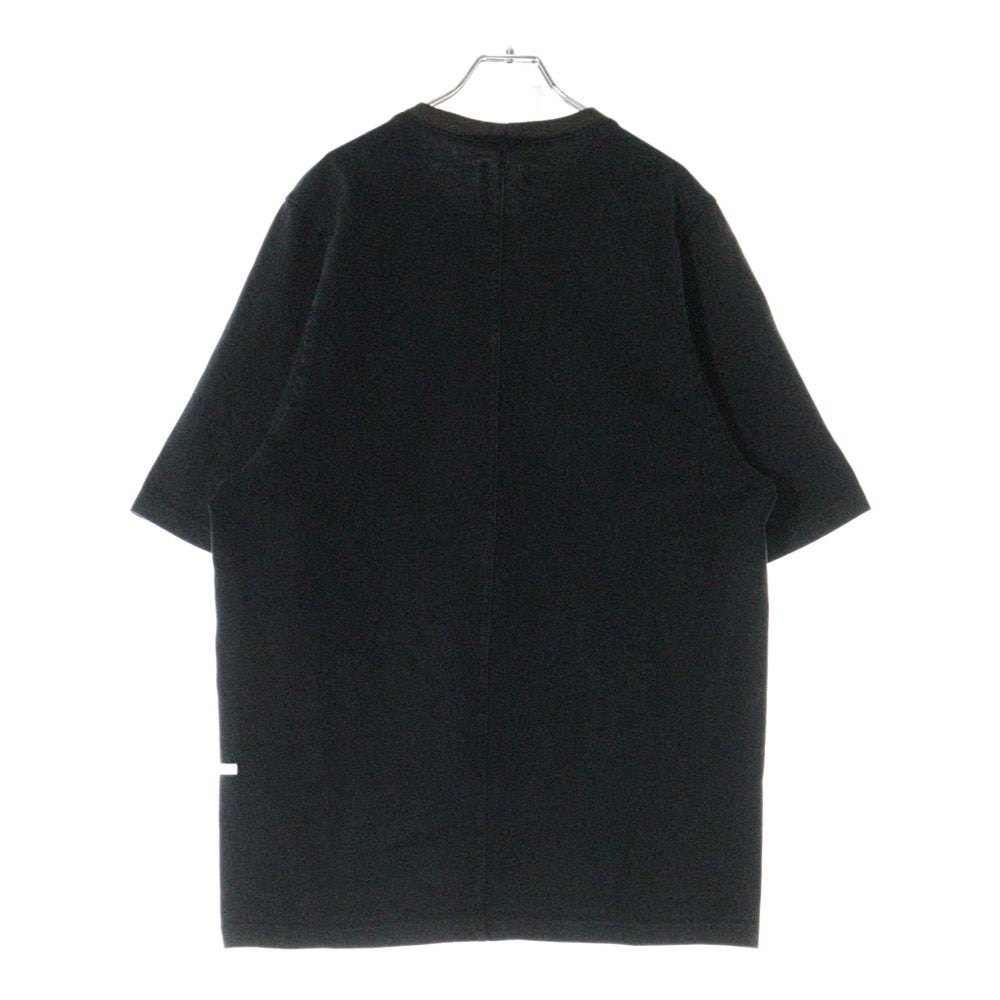 DRKSHDW(ダークシャドウ) 17SS フロントパッチワーク 半袖Tシャツ カットソー ブラック DU17S5260-RNPAT1