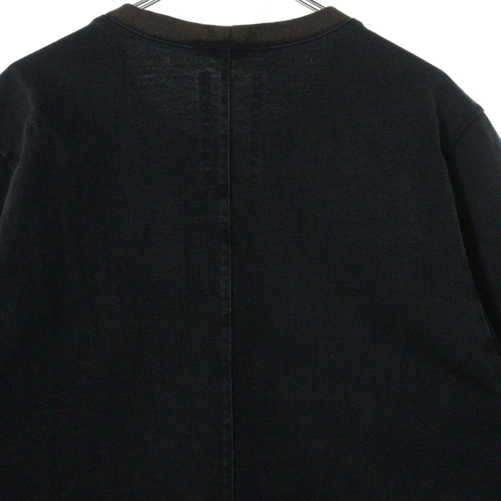 DRKSHDW(ダークシャドウ) 17SS フロントパッチワーク 半袖Tシャツ カットソー ブラック DU17S5260-RNPAT1
