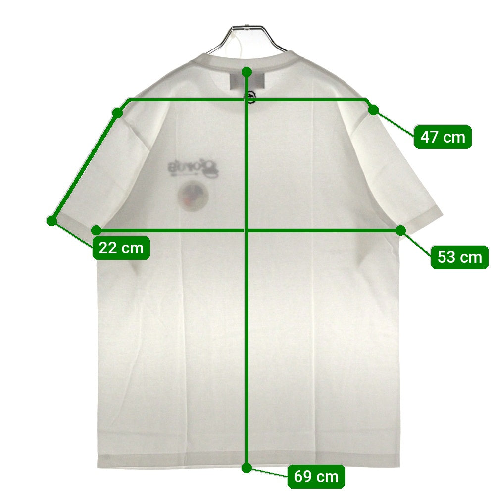 goro's(ゴローズ) ホイールデザインフロントロゴプリント半袖Tシャツ カットソー ホワイト