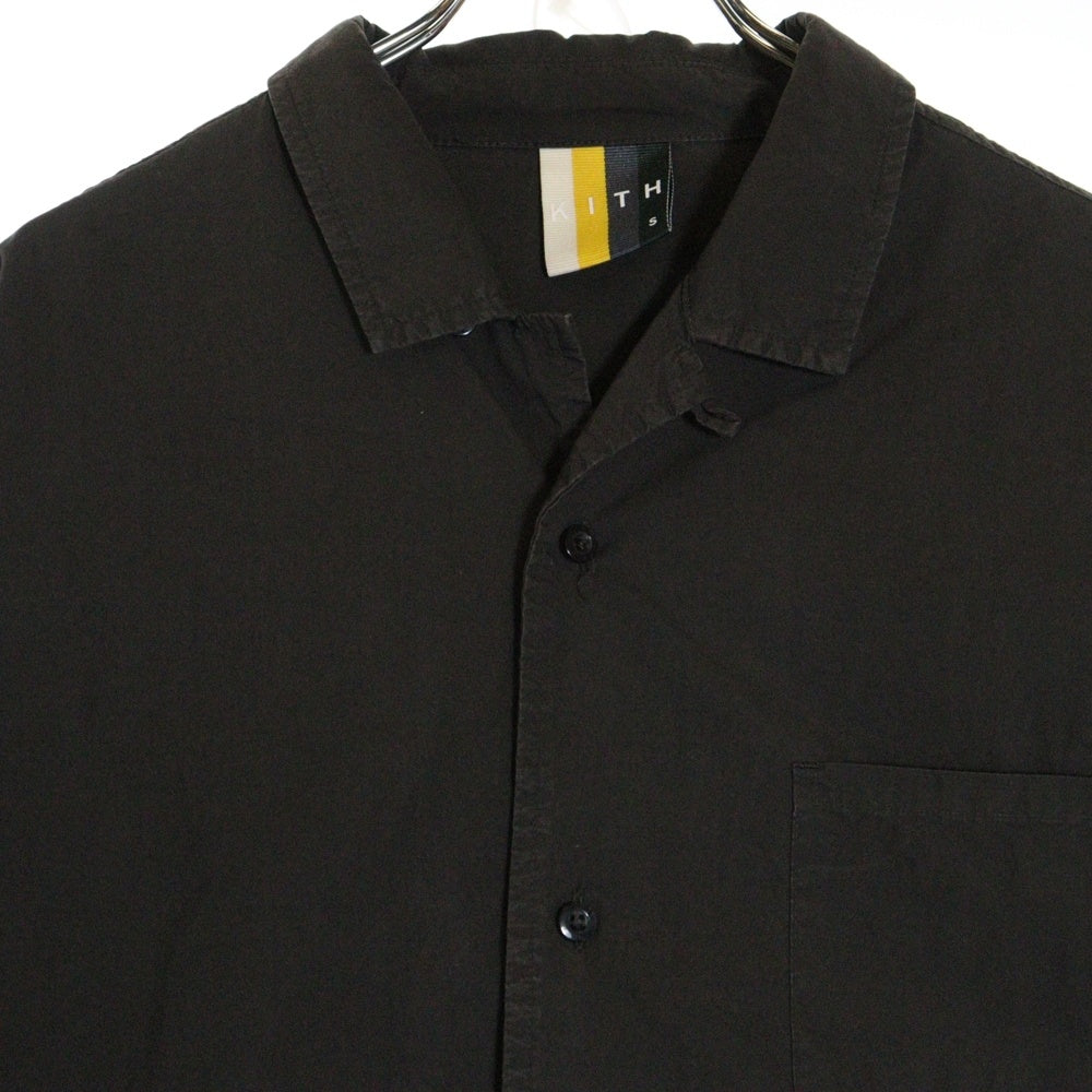 KITH(キス) 21SS Thompson Camp Collar Shirt トンプソン キャンプ 長袖カラーシャツ ブラウン KH030043