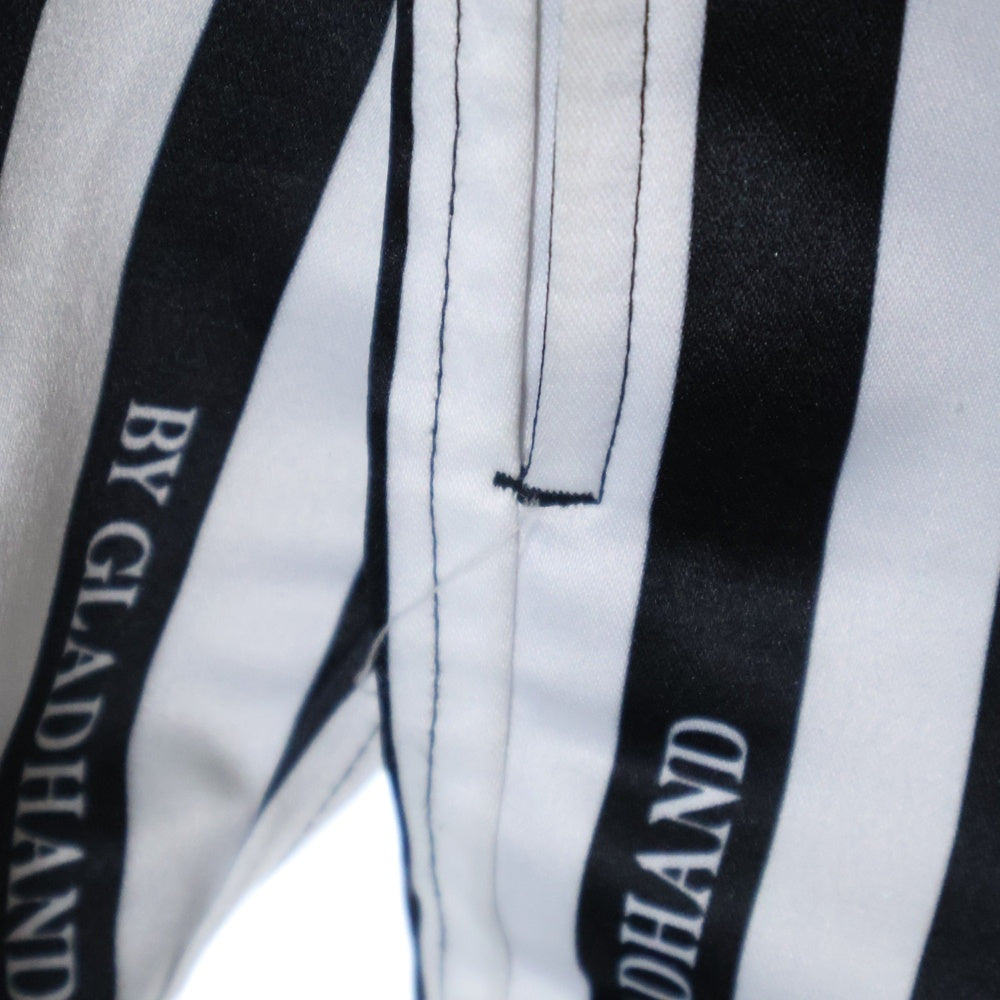 BY GLADHAND(バイグラッドハンド) 20SS GRACE STRIPE COACH JACKET ストライプ コーチジャケット ホワイト/ネイビー BYGH-20-SS-03